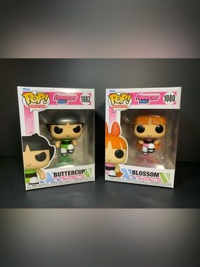 Funko Pop! Animation Powerpuff Girls Blossom #1080 and Buttercup #1082 Lot